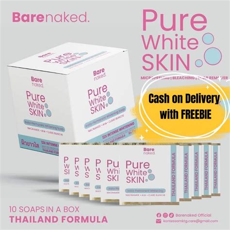pure white skin insta permanent whitening 1box 10pieces shopee philippines