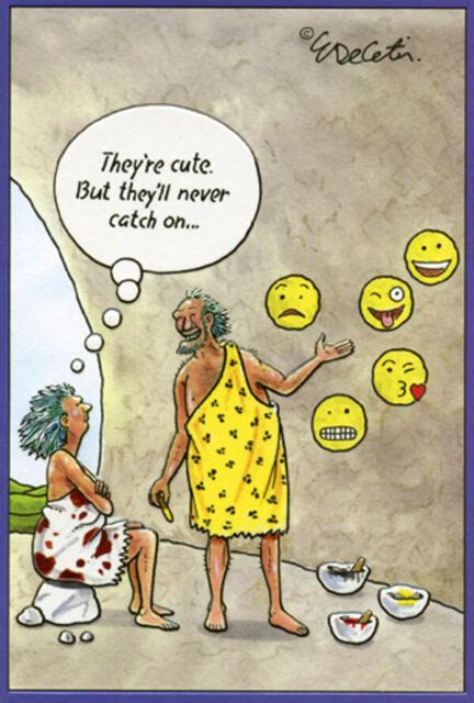 Pictura Emoji Caveman Eric Decetis Funny Humorous Birthday Card Ebay
