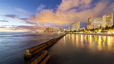 Honolulu Time Lapse Night Stock Footage SBV-308407012 - Storyblocks