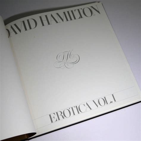 David Hamilton Erotica Volume 1 Ca 1985 Photo Book Ngs Amc Artman