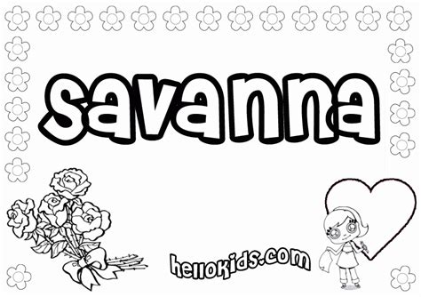 Savanna Coloring Pages Coloring Nation