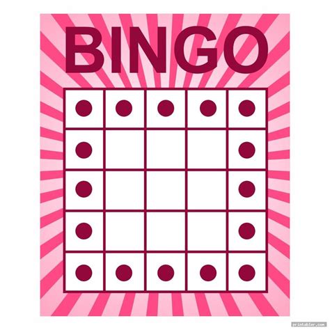 Full Page Printable Bingo Patterns