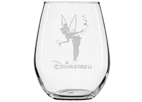 fairy ts ★ drinkerbell ★ fairy wine glass ★ permanently engraved ★ birthday