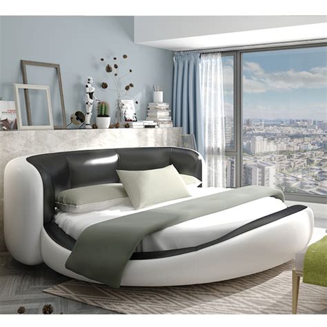 Big Moeden Italian Furniture Beds Leather Beds Round Bed Buy Modern