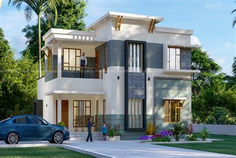 Duplex Home With Mesmerize Exterior Cool House Designs House Design