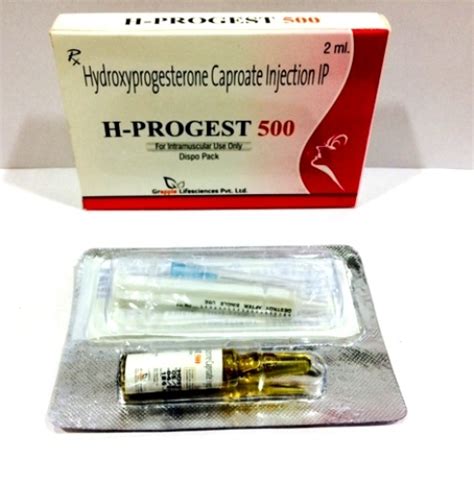 hydroxyprogesterone caproate 500mg 2ml injection packaging type strip at rs 126 piece in