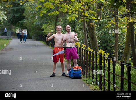 Glasgow Park Pendant Un Verrouillage Prolongé Banque De Photographies