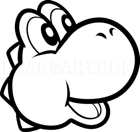 How To Draw Yoshi Easy Step By Step Drawing Guide By Dawn DragoArt