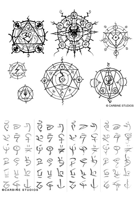 Cool Symbols Magic Symbols Cthulhu Game Concept Concept Art Spell