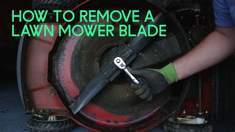How To Remove A Lawn Mower Blade Youtube