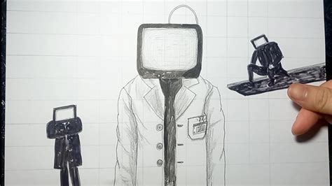 How To Draw Scientist Tv Man In Skibidi Toilet Youtube