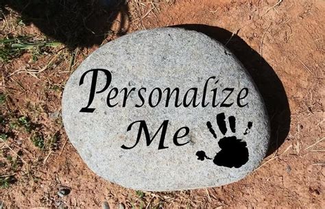 Personalized Garden Stoneengraved Stones For Home Decorhope Etsy