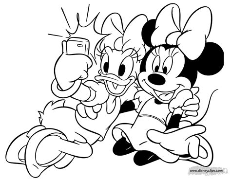 Daisy And Minnie Coloring Pages Updated