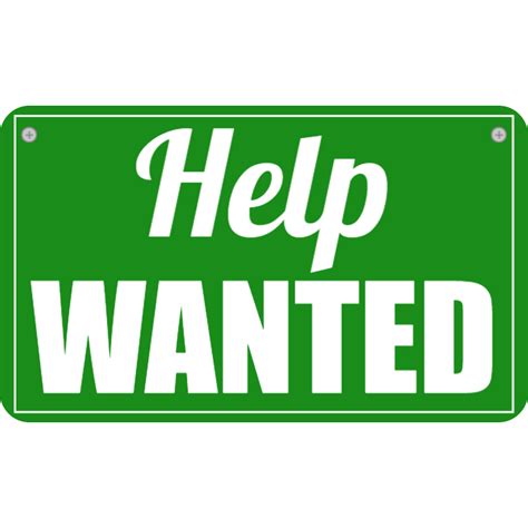 help wanted sign