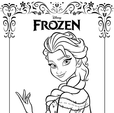 Kleurplaten Disney Printen / Elsa kleurplaat 17 Frozen kleurplaten
