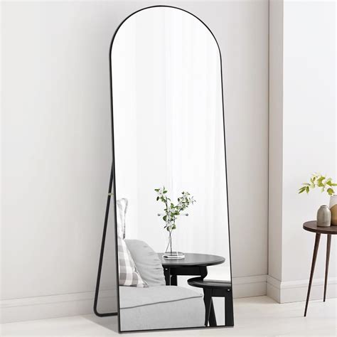 Neutype Arch Floor Mirror Full Length Mirror With Stand Arched Top Full