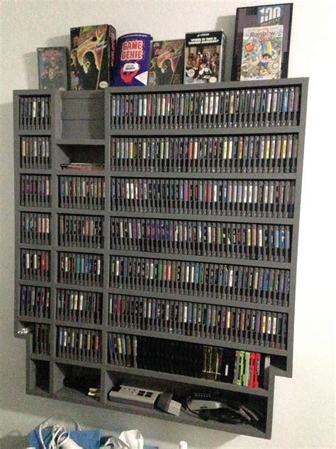 My Custom Made Shelf For Displaying Nes Games Rgamecollecting