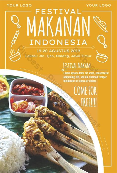 Jual mainan poster edukasi makanan khas nusantara termurah promo. Contoh Poster Festival Kuliner - Contoh Poster Ku