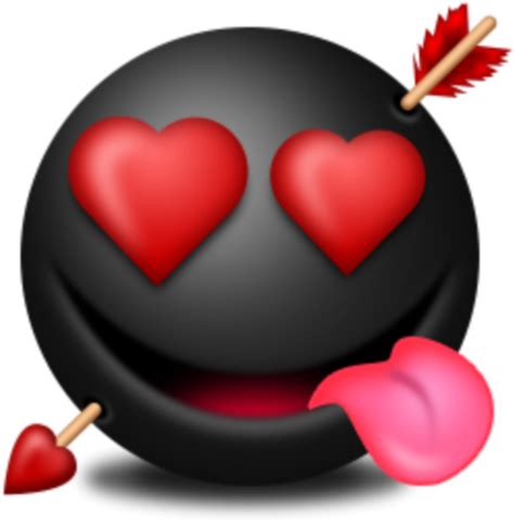 Download Hd Mq Black Love Heart Hearts Emojis Emoji Heart Transparent