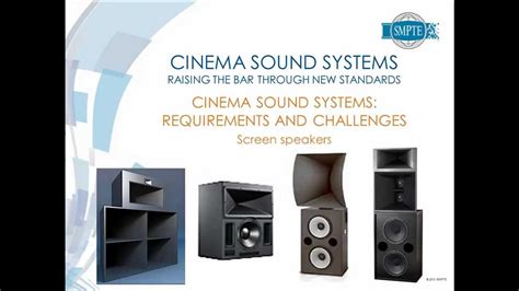 The cinema standard overall score: SMPTE Standards Update Webcast: Cinema Sound Systems - YouTube