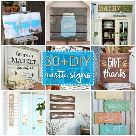 30 Diy Rustic Sign Projects A List Of Rustic Beauties To Get You