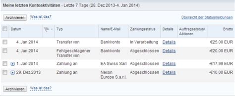 Die zahlung des guthabens erfolgt mit einer unserer sicheren zahlungsmethoden, wie z. Negativer Kontostand bei Paypal ohne etwas gekauft zu ...