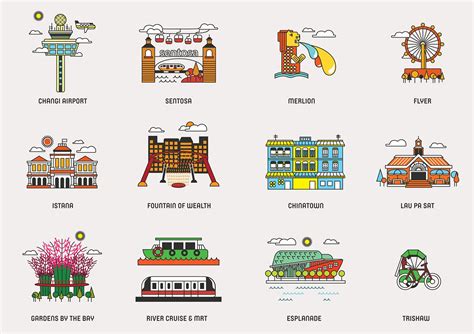 Download singapore map stock vectors. Icons of Singapore on Behance | 싱가포르, 스티커, 지도