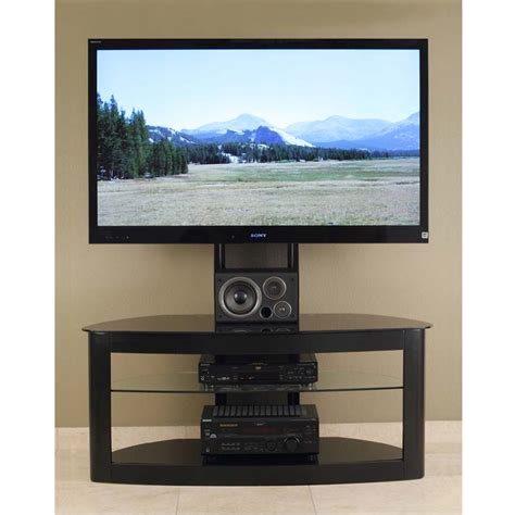Transdeco Glass Tv Stand With Mounting System For 35 65