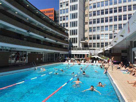 The Oasis Sports Centre Open Air Swimming Pool On Shaftbury Avenue Near Tottenham Court Road