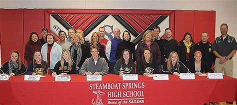 Steamboat Springs High School Athletes Celebrate Signing Day
