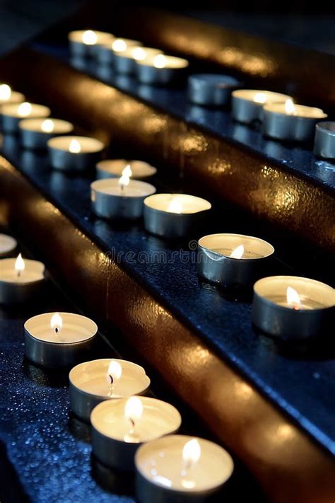 Burning Memorial Candles Stock Image Image Of Candlelight 139559133