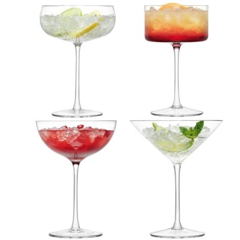 Set Of 4 Lsa Lulu Cocktail Glasses Available From Black By Design