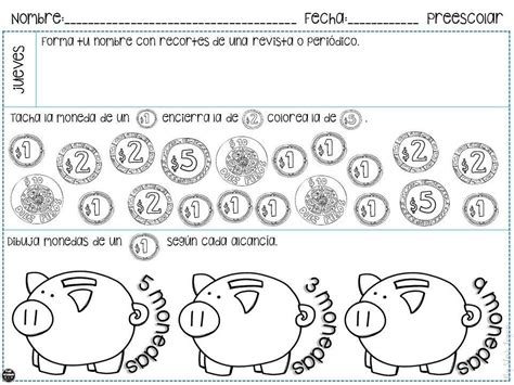 Cómo escribir matemáticas con latex: Monedas | Preescolar, Actividades de matemáticas preescolares, Actividades para niños preescolar