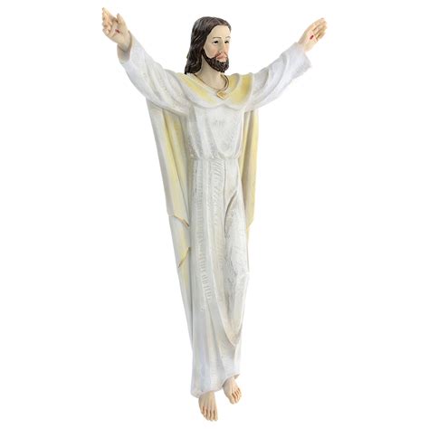 Risen Christ Statue 30 Cm In Resin Painted For Hanging Online Sales
