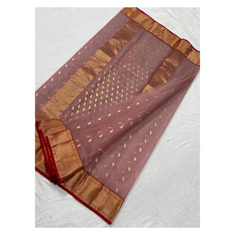 Light Pink Kataan Silk With Zari Work Traditional Kataan Handloom