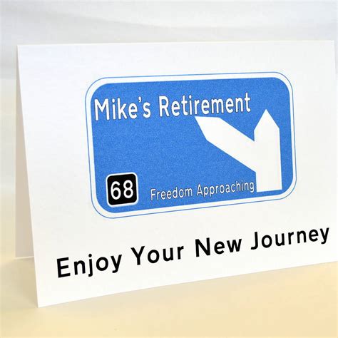 Personalised Retirement Road Sign Card By Sew Very English