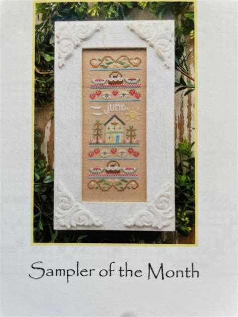 New Series Country Cottage Needleworks Sampler Of The Month Etsy Uk