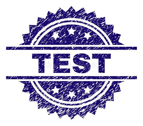 Grunge Textured Test Stamp Seal Stock Vector Illustration Of Exam