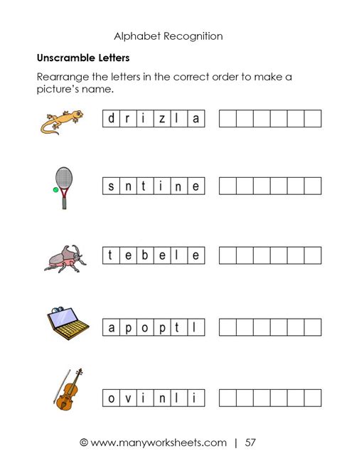 They all have the short vowel a sound. Unscramble Word Worksheet #15