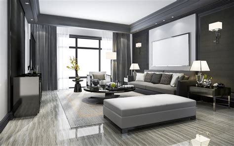 Download Wallpapers Modern Interior Design Living Room