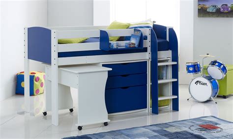 Includes difficult to find sizes. Scallywag Kids Exclusive Mid Sleeper Cabin Bed with ...