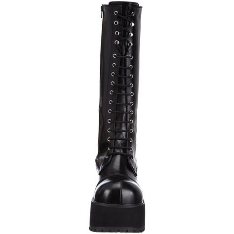 Modell stiefel steelground für unisex , der auf bestellung angefertigt. Kunstleder 9,5 cm RANGER-302 Plateau Gothic Stiefel Herren