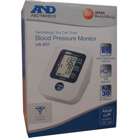 And Ua 651 Blood Pressure Monitor Elf International Ltd
