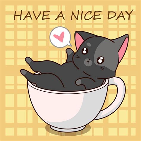 See cat cartoon stock video clips. Cute cat cartoon in a cup. - Download Free Vectors ...