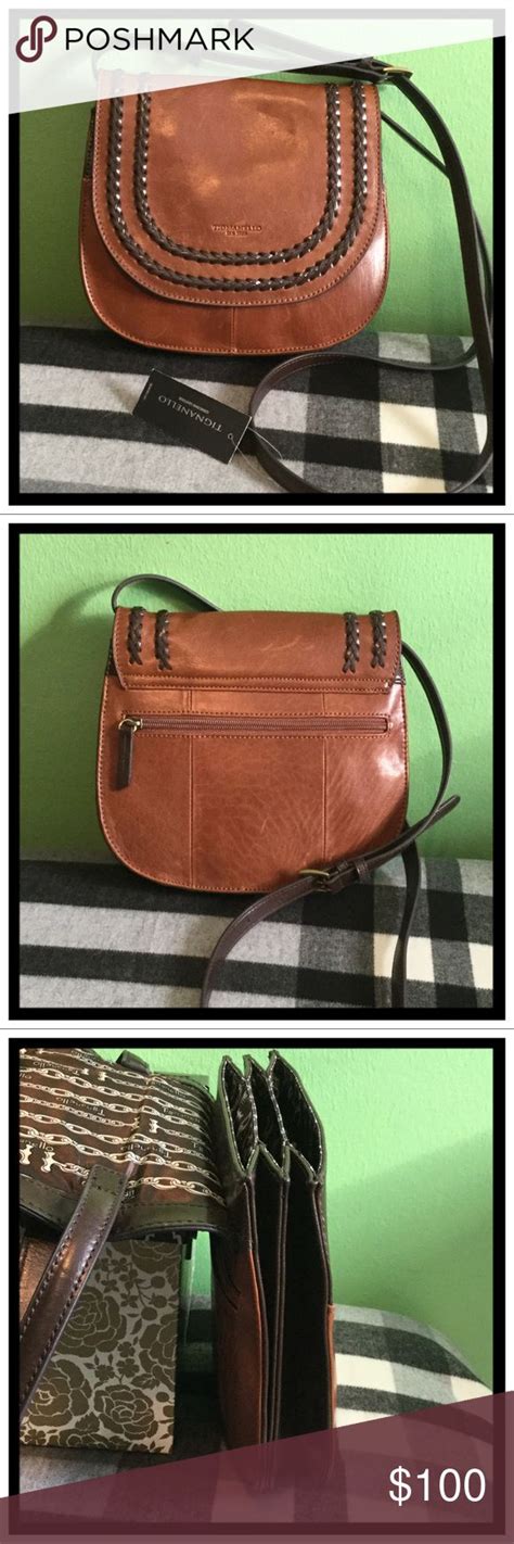 Nwt Tignanello Classic Boho Saddle Bag Bags Saddle Bags Leather