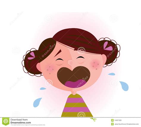 Crying Baby Girl Royalty Free Stock Image Image 14037326