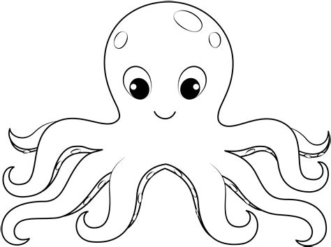 Octopus Printable Template Free Printable Papercraft Octopus Coloring