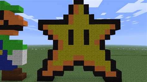 The image can be easily used for any free creative project. Link, Mario, Luigi and a star Minecraft Project