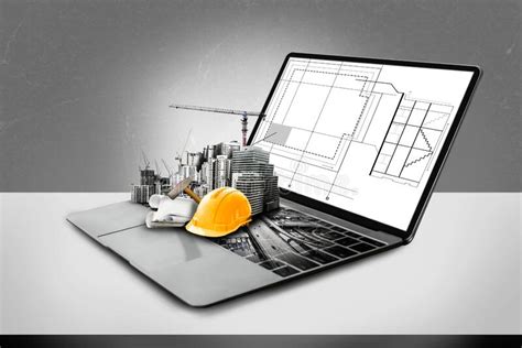 Innovative Architecture And Civil Engineering Plan Stock Photo Image