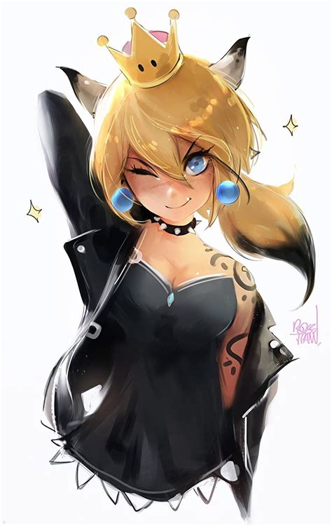 Bowsette By Ross Tran Super Mario Art Anime Character Art